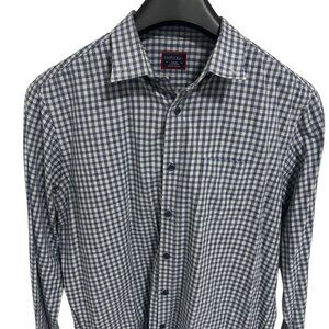UNTUCKit Men’s Long Sleeve Shirt Size Large Checkered Blue Gray